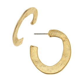 Susan Shaw Hammered Hoops