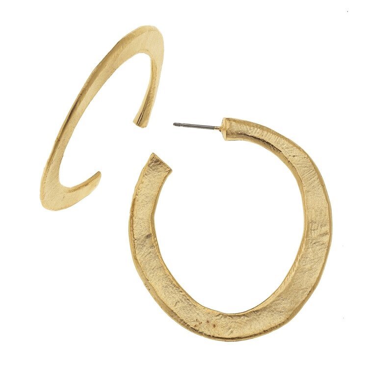Susan Shaw Hammered Hoops