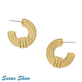 Susan Shaw Gold Amalfi Hoops