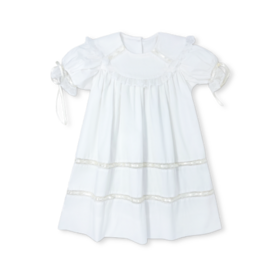 Set Fashions BLESSINGS WHITE BATISTE WITH ECRU LACE AND RIBBON