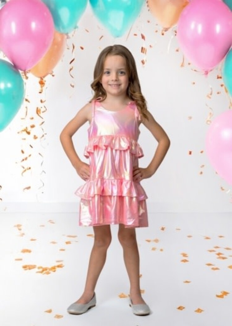 Mabel and Honey STRAWBERRY SPARKLE DRESS