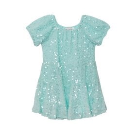 Mabel and Honey TEAL TWINKLE DRESS