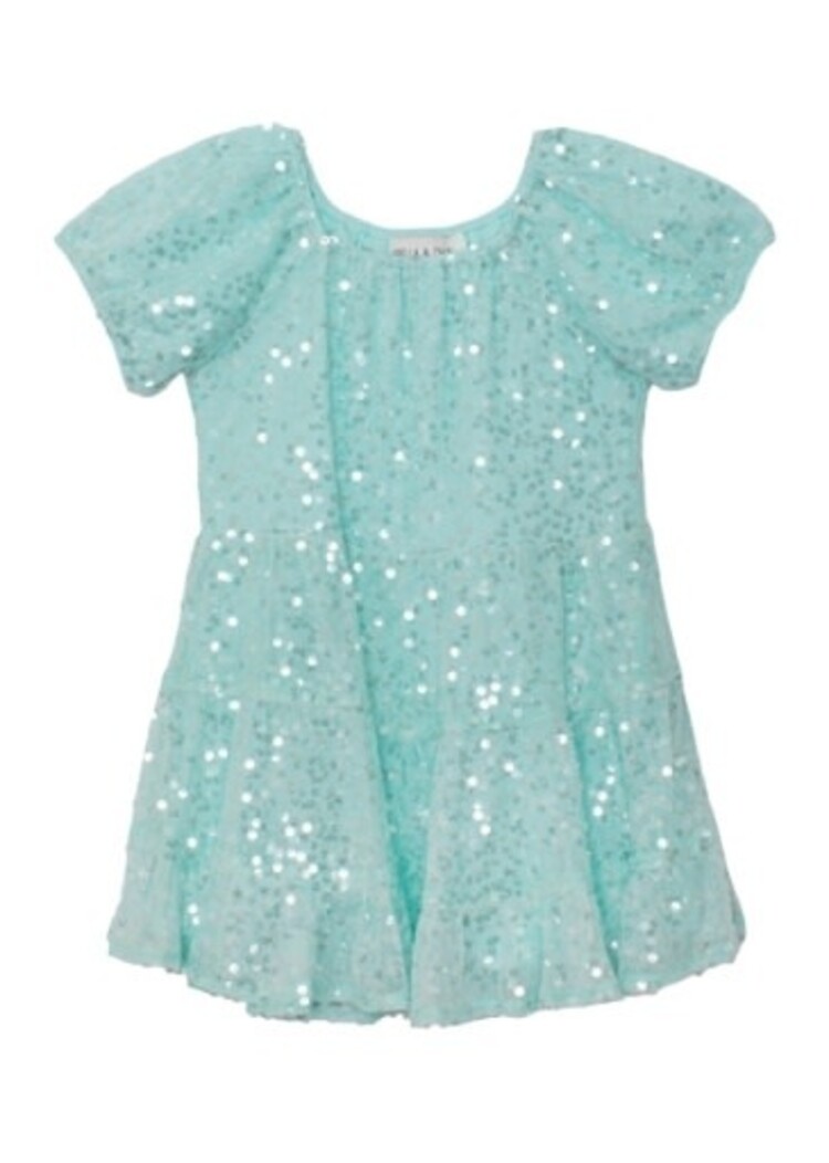 Mabel and Honey TEAL TWINKLE DRESS
