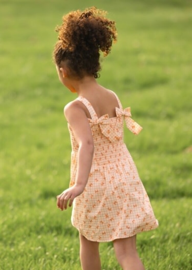 Mabel and Honey TANGERINE TWIRL DRESS