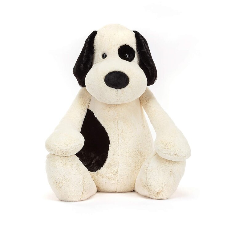 Jellycat Bashful Black & Cream Puppy Gigantic