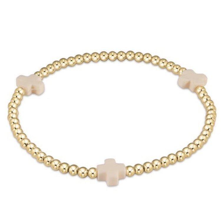 ENewton egirl Signature Cross Gold Bracelet