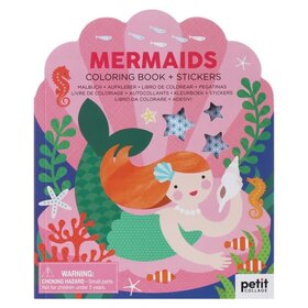 Mermaid Coloring Book w/Stickers