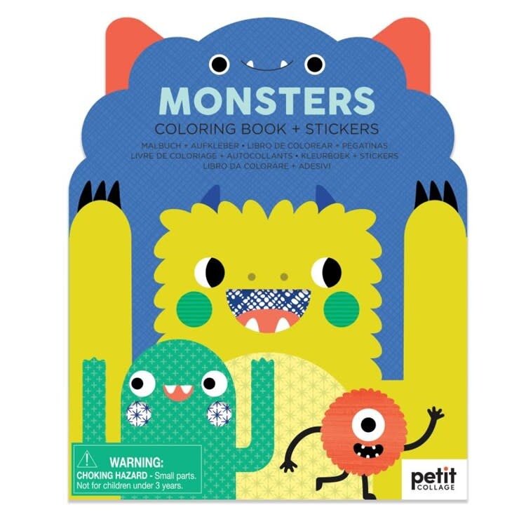 Monsters Coloring Book w/Stickers
