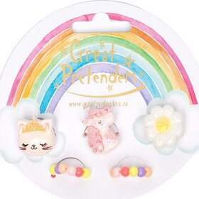 Great Pretenders Kitty/Unicorn Elastic Ring Set
