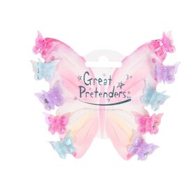 Great Pretenders Fancy Flutter Mini Hairclips, 10pc