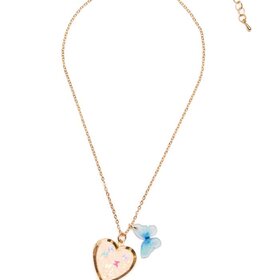 Great Pretenders Butterfly Heart Locket Necklace