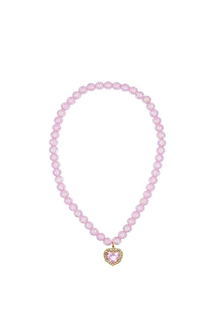 Great Pretenders Pink Pearl Heart Necklace
