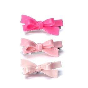 Lilies & Roses BOWS PINK SHADES HAIR CLIPS