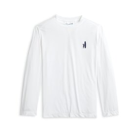 Johnnie-O White Basin Logo Rash Guard