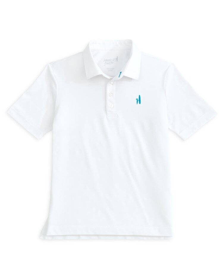 Johnnie-O White Stevie Polo