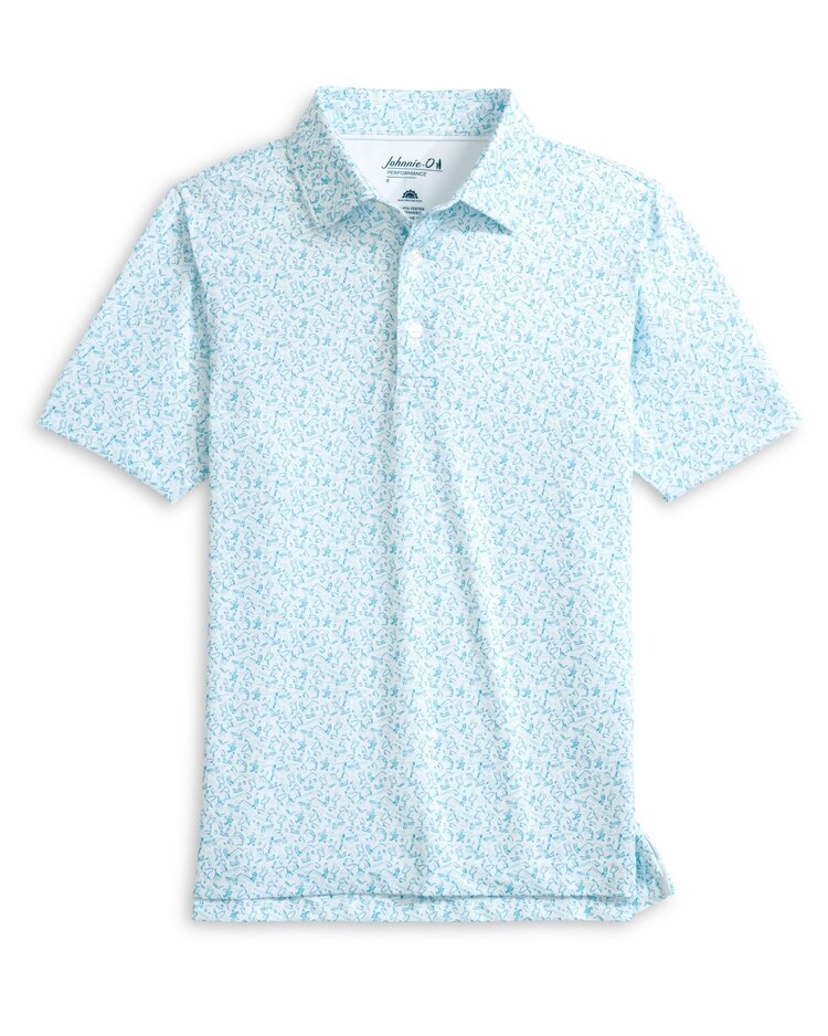 Johnnie-O White Beach Break Polo