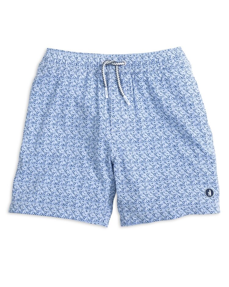 Johnnie-O Navy Barcelona Swim Trunks