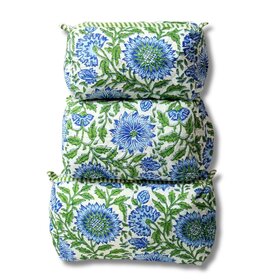 3 Piece Set Quilted Tote Bag Floral