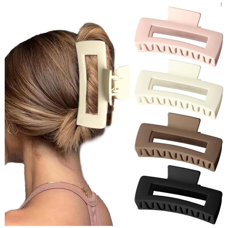 Neutrals Square Hair Claw