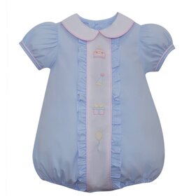 Remember Nguyen Blue Birthday Ruffle Girl Bubble