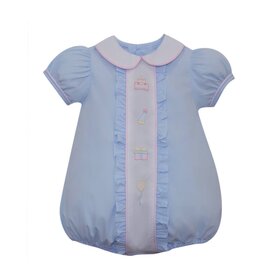 Remember Nguyen Blue Birthday Ruffle Girl Bubble