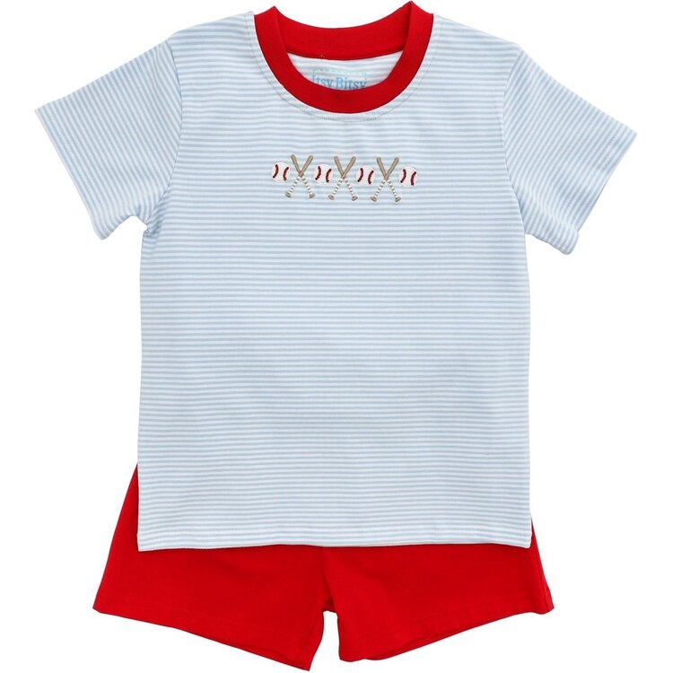 Itsy Bitsy Baseball Short Set