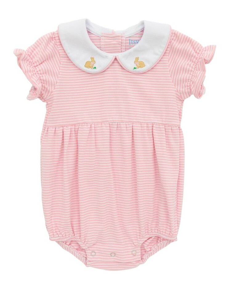 Itsy Bitsy Pink Stripe Bunny Bubble