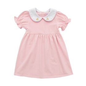 Itsy Bitsy Pink Stripe Bunny Dress