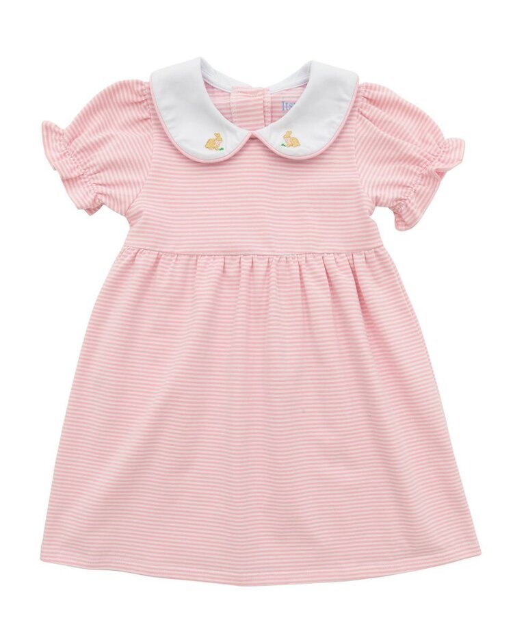 Itsy Bitsy Pink Stripe Bunny Dress