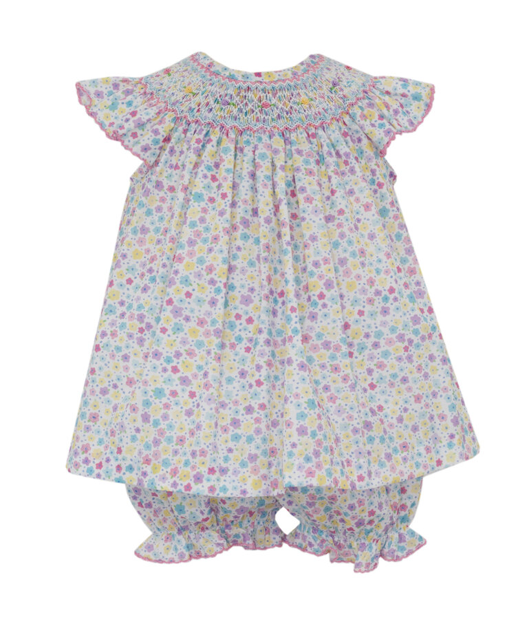 Petit Bebe Chloe Floral Angel Wing Bloomer Set