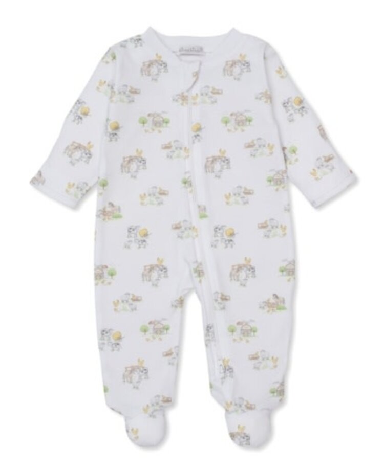 Kissy Kissy Fun on the Farm Zip Footie