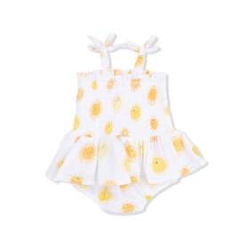 Angel Dear Happy Suns Smocked Skirted Bubble