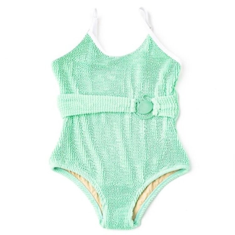 Shade Critters Mint Seashell Crinkle Swimsuit