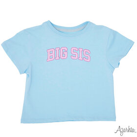 Azarhia Big Sis Glitter Blue Boxy T-Shirt
