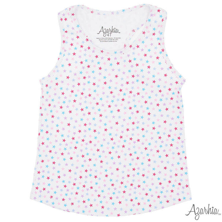 Azarhia Pastel Stars Printed Tank