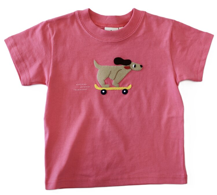 Luigi Kids Skate Boarding Dog Shirt