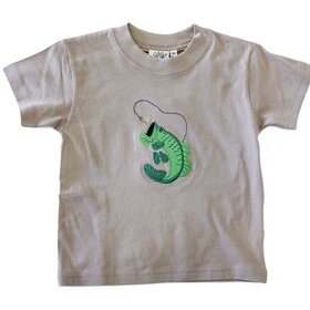 Luigi Kids Green Trout with Fishing Line Shirt