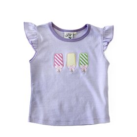 Luigi Kids Purple Popsicle Flutter Sleeve Top