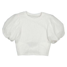 Mayoral Cream Puff Sleeve Shirt