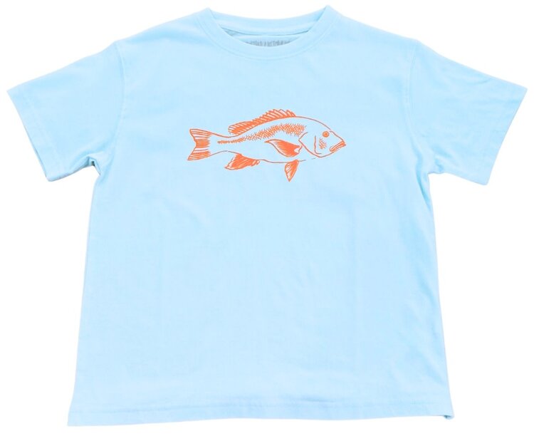 Mustard & Ketchup Light Blue Snapper T-Shirt