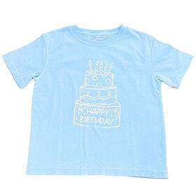 Mustard & Ketchup Light Blue Birthday Cake T-Shirt