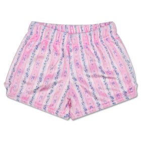 Iscream Floral Stripes Plush Shorts