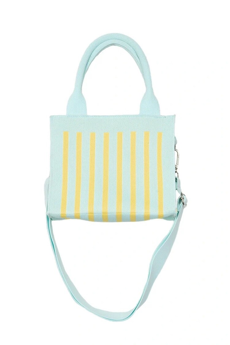Katydid Striped Structured Mini Tote