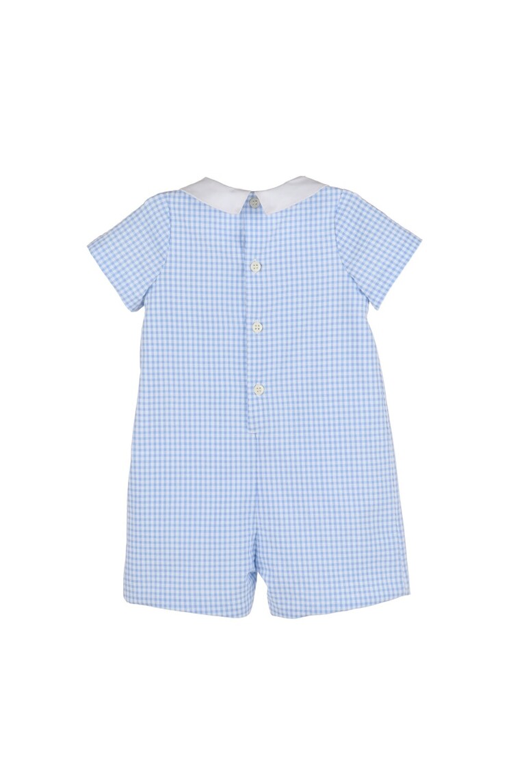 Luli&Me Blue Vichy Smock Bubble