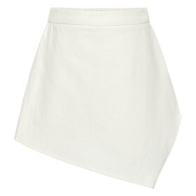 Pleat Alden Off White Denim Skort