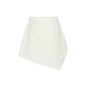 Pleat Alden Off White Denim Skort