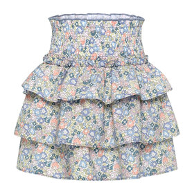 Pleat Coral Floral Sally Skirt