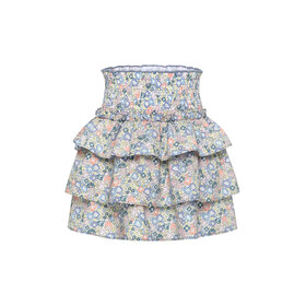 Pleat Coral Floral Sally Skirt