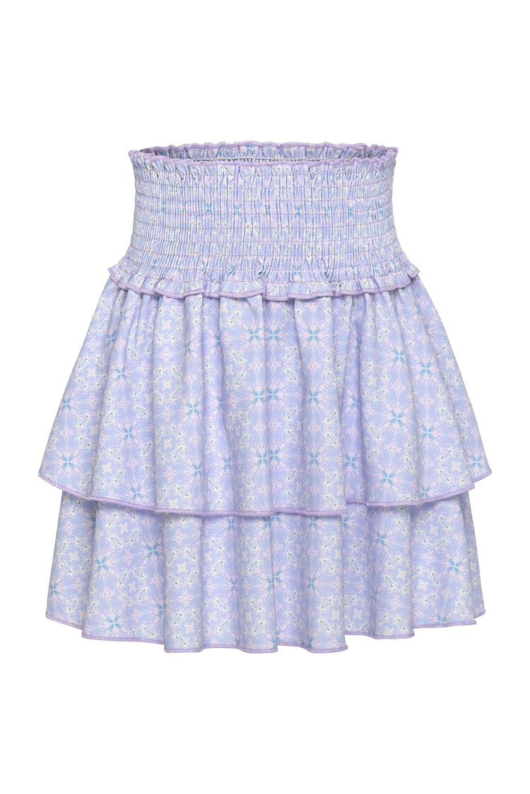 Pleat Periwinkle Scottie Skirt