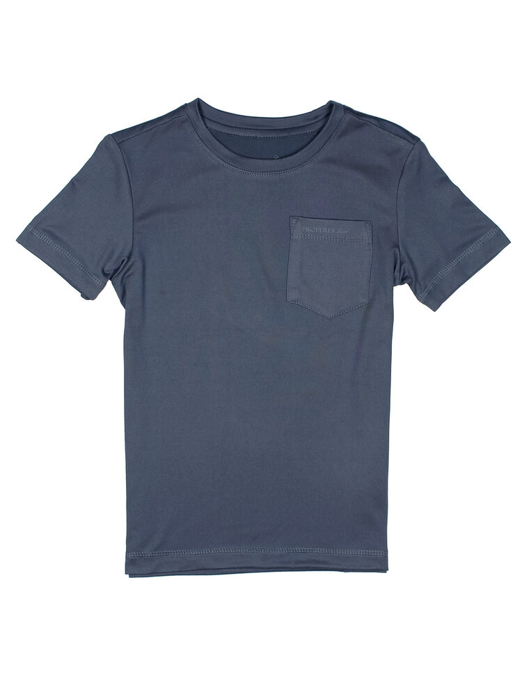 Properly Tied Dusk Blue SS Ravine Pocket Tee